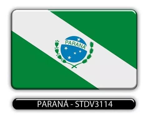 Adesivo Automotivo Bandeira Estado Parana Resinado Mercadolivre