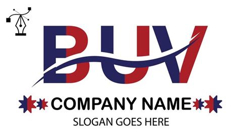 Premium Vector Buv Letter Logo