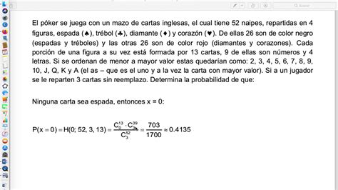 Distribución hipergeométrica 02 YouTube