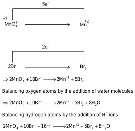 55 Balance The Equation By Oxidation No Method MnO4 Br This Give