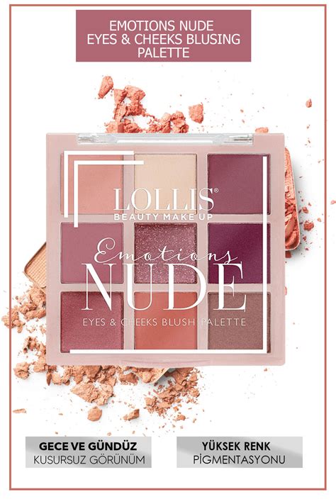 Lollis Emotions Nude Eyes cheeks Blush Palette Emotions Göz Ve Yanak