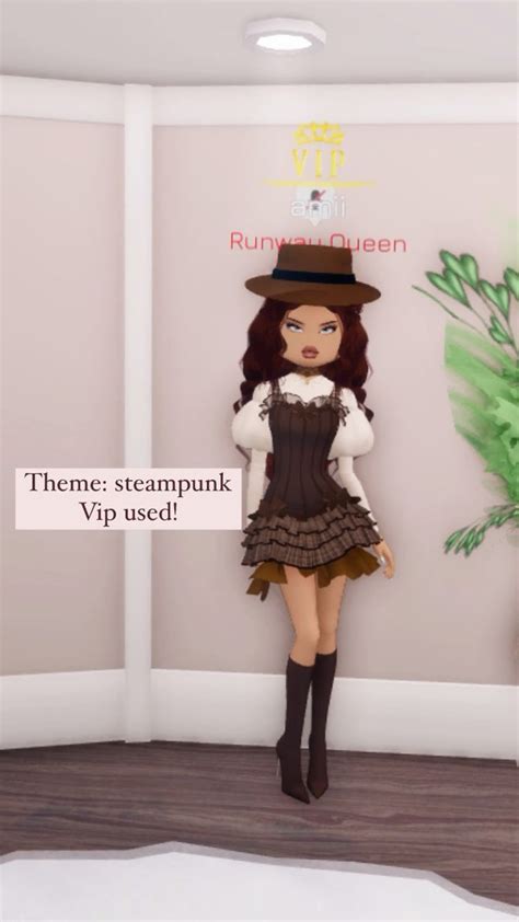 Dress To Impress Dti Roblox Outfit Theme Steampunk Movie Star