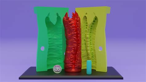 STL File CARRION MONSTER FANTASY DILDO WITH MOLD 3D Print Design To