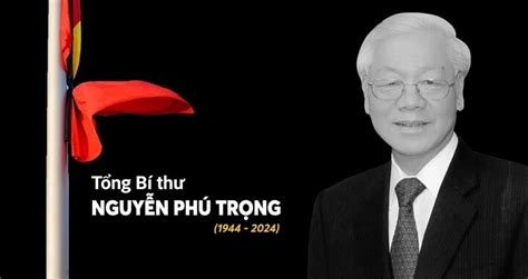 Thông báo Lễ viếng Lễ truy điệu Tổng Bí thư Nguyễn Phú Trọng ở miền Nam