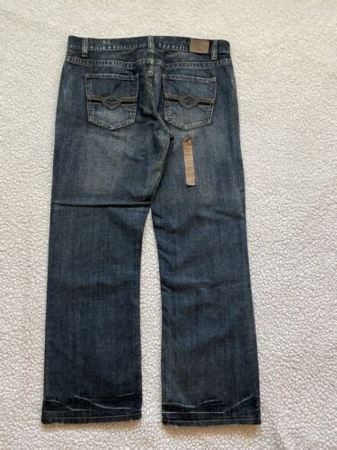 Flypaper Jeans Straight Baggy Mens Size X Blue Darker Wash