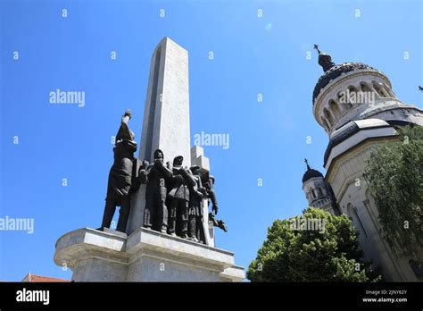 The Monument Of Glorie Ostasului On Piata Avram Iancu In Cluj Napoca
