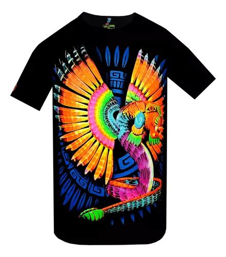 Playera Alebrije Efecto Fluorescente Ne N Con Luz Negra