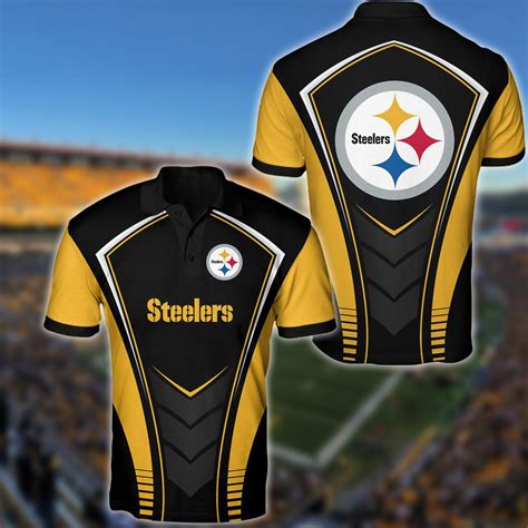 Stocktee Pittsburgh Steelers Logo Limited Edition Men S And Women S All Over Print Full 3d Polo