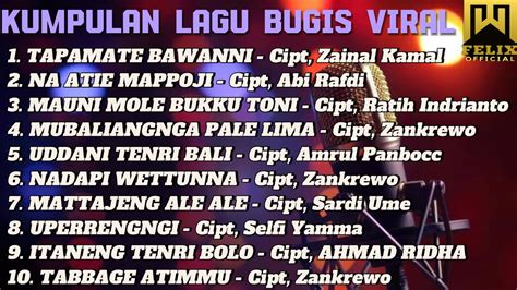 Kumpulan Lagu Bugis Viral Masa Kini Youtube