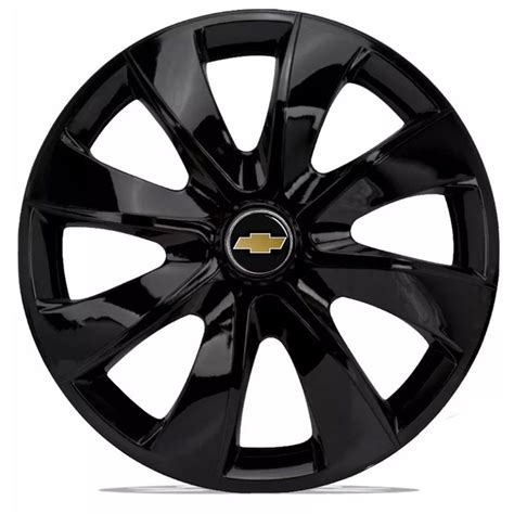 Jogo De Calotas Chevrolet Prime Preto Aro 14 Universal