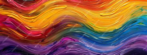 Closeup Of Abstract Rough Colourful Colours Painting Texture With Oil