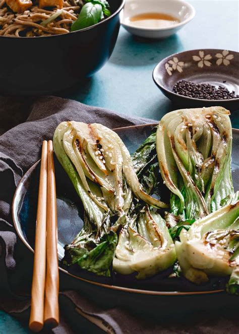 Grilled Baby Bok Choy Simple Asian Side Dish