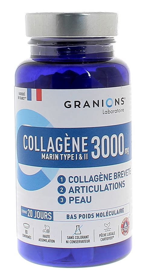 Collag Ne Marin Type I Et Ii Mg Granions Compl Ment Alimentaire