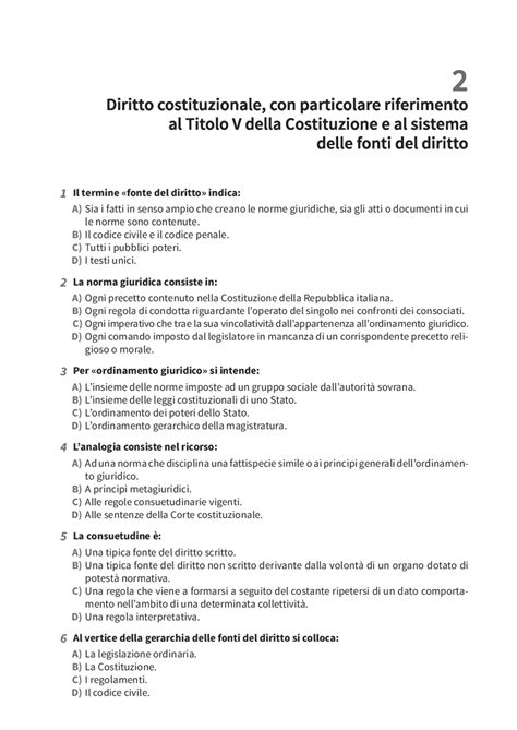 Quiz Svolti Di Diritto Costituzionale Esercizi Di Diritto