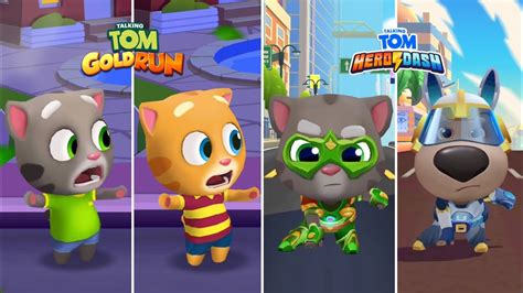 Talking Tom Gold Run Las Vegas Tom Vs Ginger Vs Tom Hero Dash Titanium