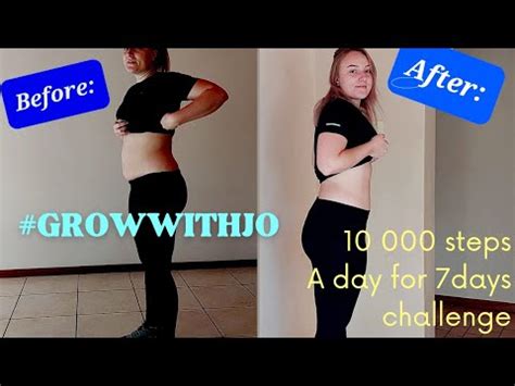 I DID Growwithjo 10 000 Steps A WORKOUT CHALLENGE For A Week