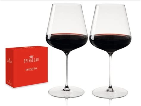 Spiegelau Definition Bordeaux Wine Glasses European Made Lead Free