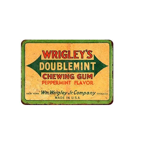 Wrigleys Gum Sign – OLD TIME TIN SIGN STORE