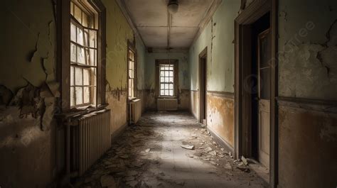 Abandoned Insane Asylum Hallway