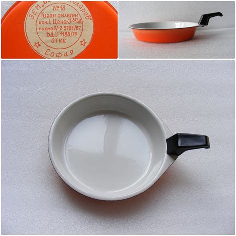 Enamel Pan Enamel Skilletcookware Frying Panretro - Etsy