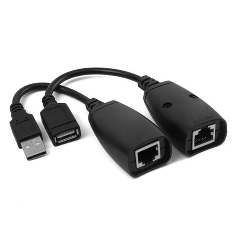 Adaptador Extensor Usb Via Cabo De Rede Rj45 De Até 45 Metros
