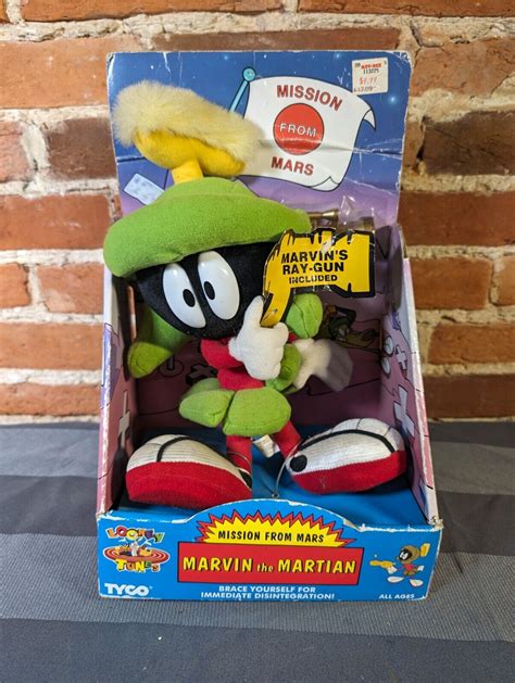 Warner Bros Marvin The Martian Mission From Mars Plush 8382 Tyco