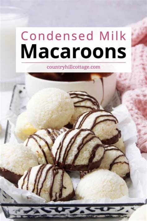 Condensed Milk Coconut Macaroons Eggless Recipe