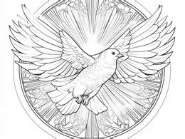 Holy Spirit Symbol For Coloring Coloring Page