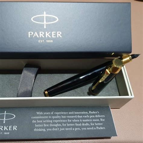 Jual Pulpen Parker Original Im Lq Black Gt Fountain Pen Free Grafir