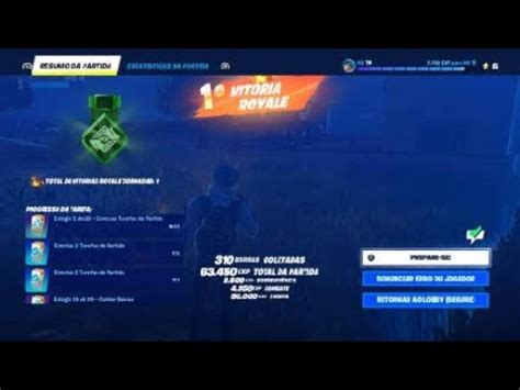 Fortnite 1a vitória coroada da temporada YouTube