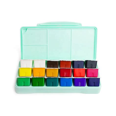 Himi Gouache Paint Set 30ml 18colors Jelly Cup Green Highlights