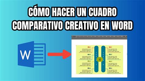 Como Insertar Un Cuadro Comparativo En Word Mini