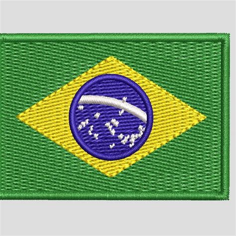 Matriz De Bordado Bandeira Do Brasil Elo Produtos Especiais