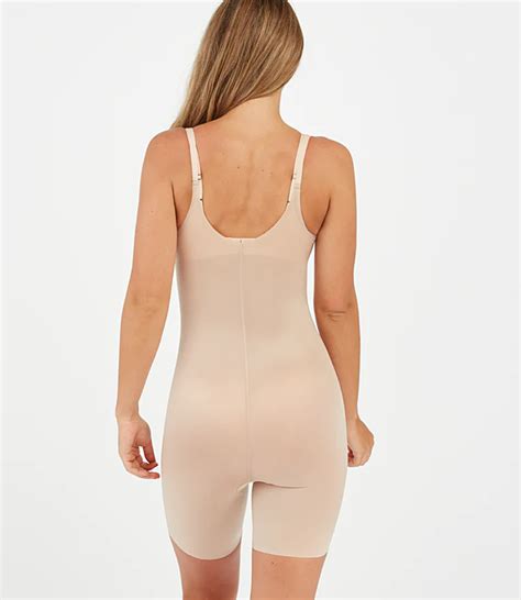 Spanx Thinstincts 2 0 Open Bust Mid Thigh Bodysuit Boutique 23