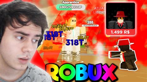 Noob Ao Pro Gastei 1 500 Robux Nesse Personagem Op No Anime Fighters