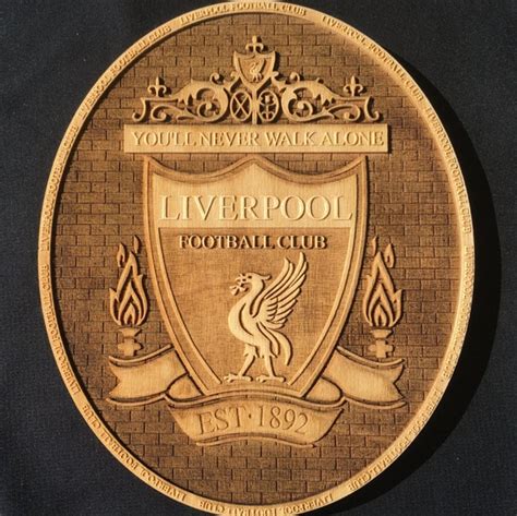 Liverpool Fc Wooden Plaque