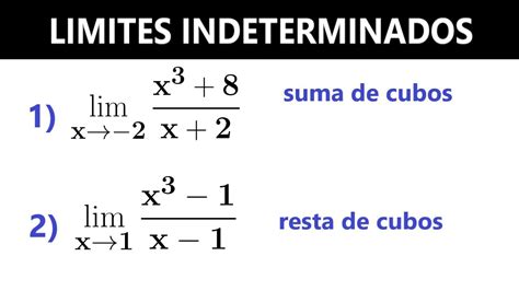 Límites Indeterminados Por Factorización Ejercicio 8 Youtube