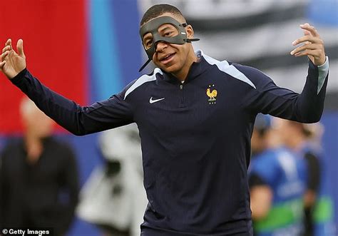 Kylian Mbappe Shows Off His New Protective Mask At Euro 2024 After