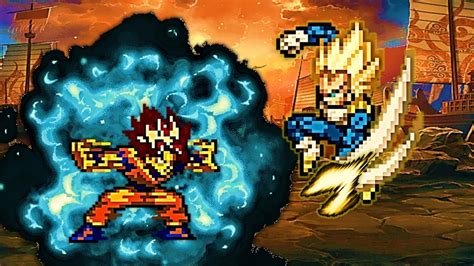 GOKU SSJ VS VEGETA SSJ GAME DRAGON BALL MUGEN V1 PC Full Character