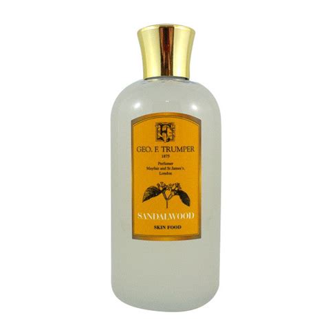 Geo F Trumper Sandalwood Skin Food Travel Bottle 200ml – ItalianBarber