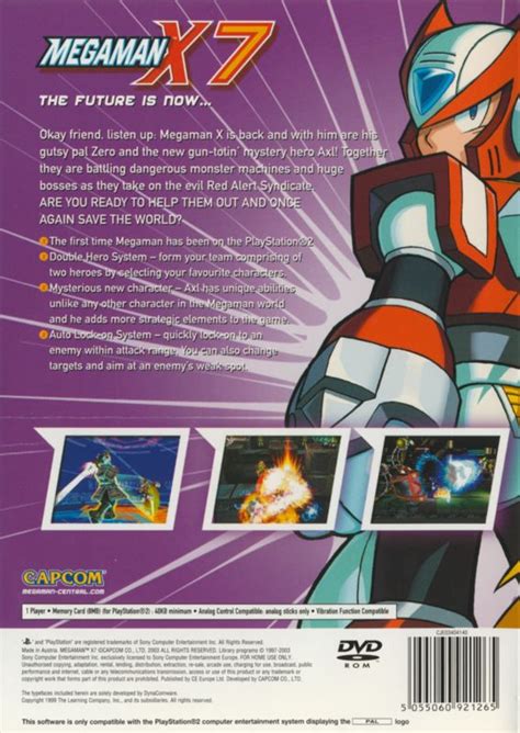 Mega Man X7 2003 Playstation 2 Box Cover Art Mobygames