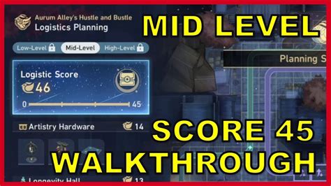 Mid Level Logistics Planning 45 Points Walkthrough YouTube