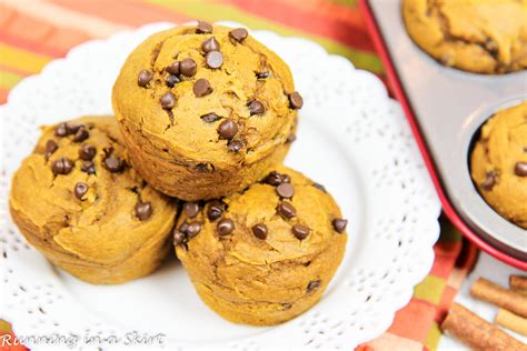 3 Ingredient Pumpkin Chocolate Chip Muffins