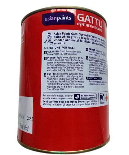 Asian Paint Gattu Synthetic Enamel Litre At Rs Litre In Thane