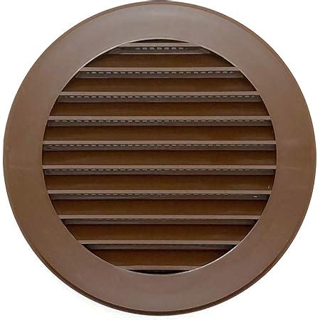 Vent Systems 4 Inch Brown Soffit Vent Cover Round Air Vent Louver