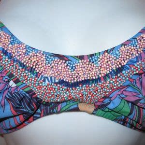 Victoria S Secret Swim Victorias Secret Beaded Floral Bikini Top