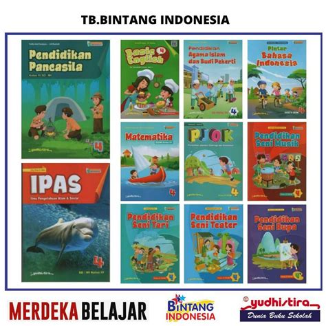 Jual YUDISTIRA Buku Pelajaran Kurikulum Merdeka Kelas 4 Sd Mi Shopee