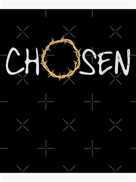 Chosen 1 Peter 2 9 Bible Verse Thorns Jesus Christ Christian Poster