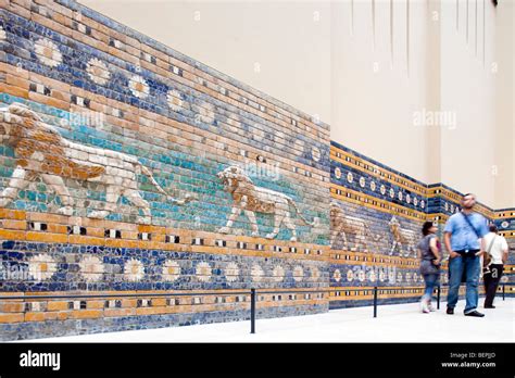 Processional Way Of Ishtar Gate Pergamon Museum Berlin Germany Stock