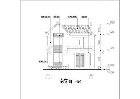 南阳市某村镇185平米2层混合结构单体别墅平立剖面设计cad图纸混合结构土木在线